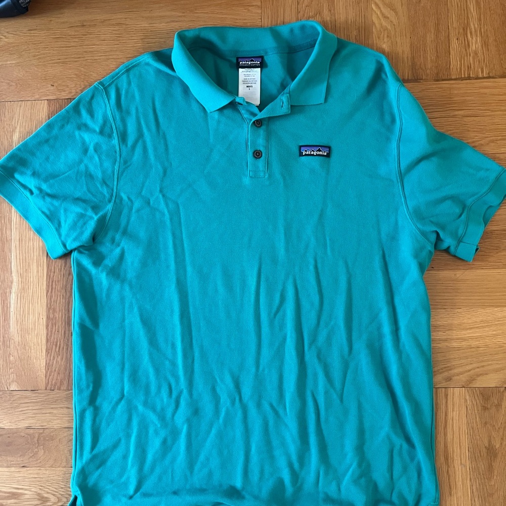 Patagonia Men's Green Polo Shirt